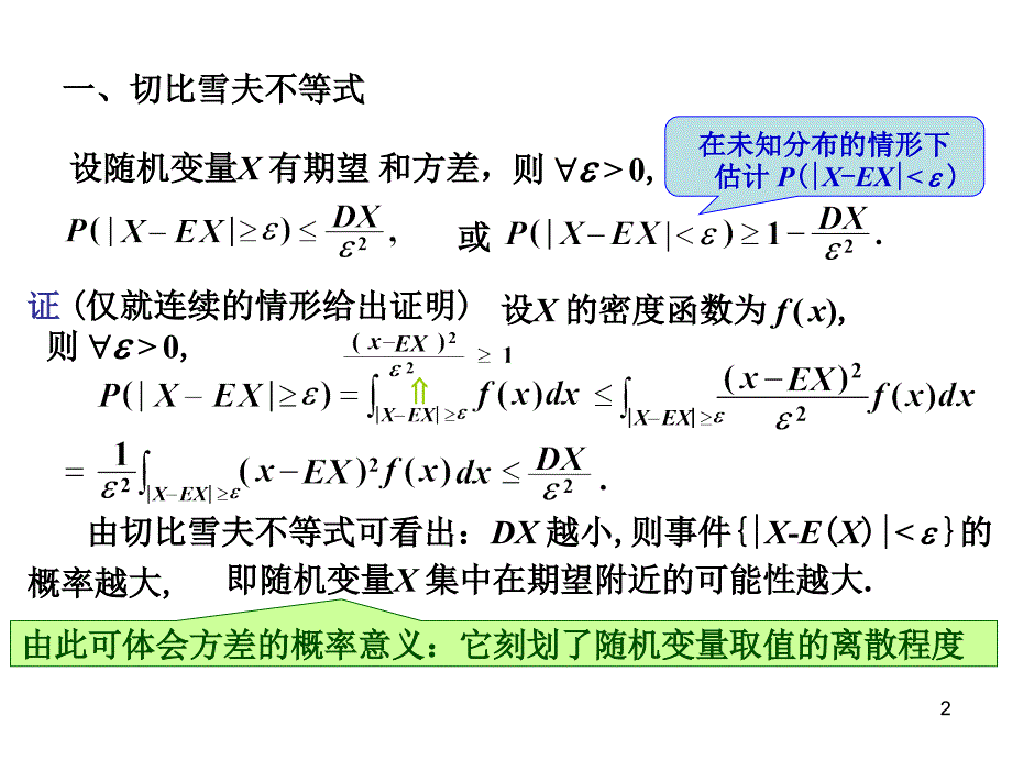 南昌大学概率论大数定律及中心极限定理说课讲解_第2页