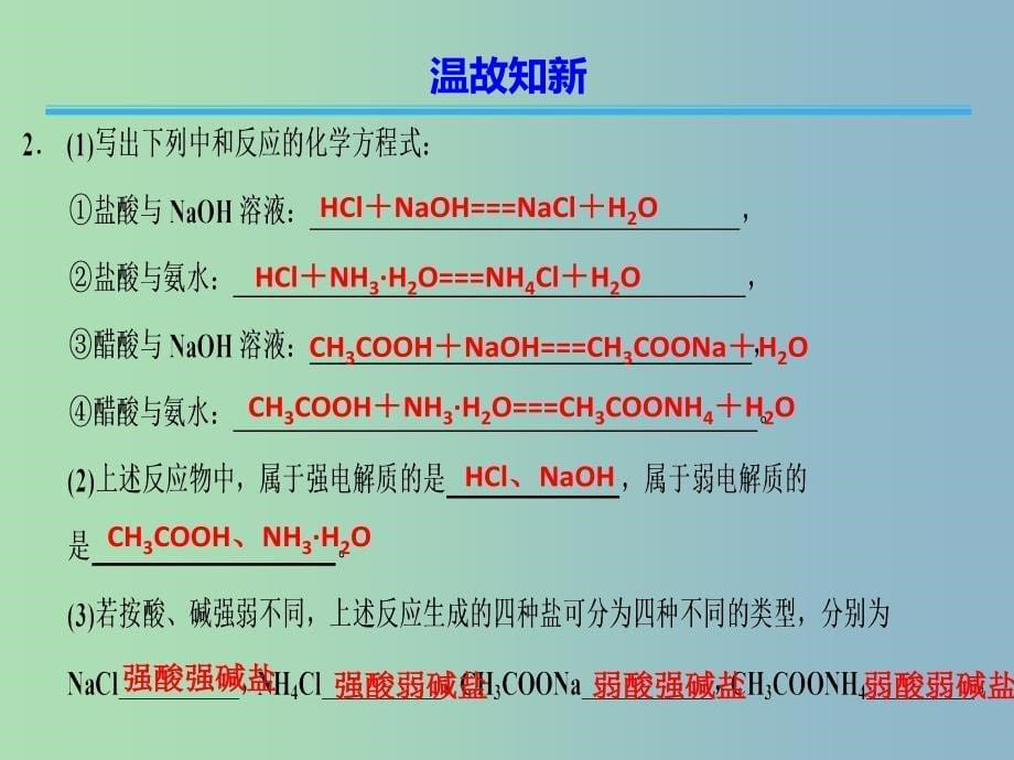 高中化学第3章物质在水溶液中的行为3.2.2盐类水解的实质与规律课件鲁科版.ppt_第5页