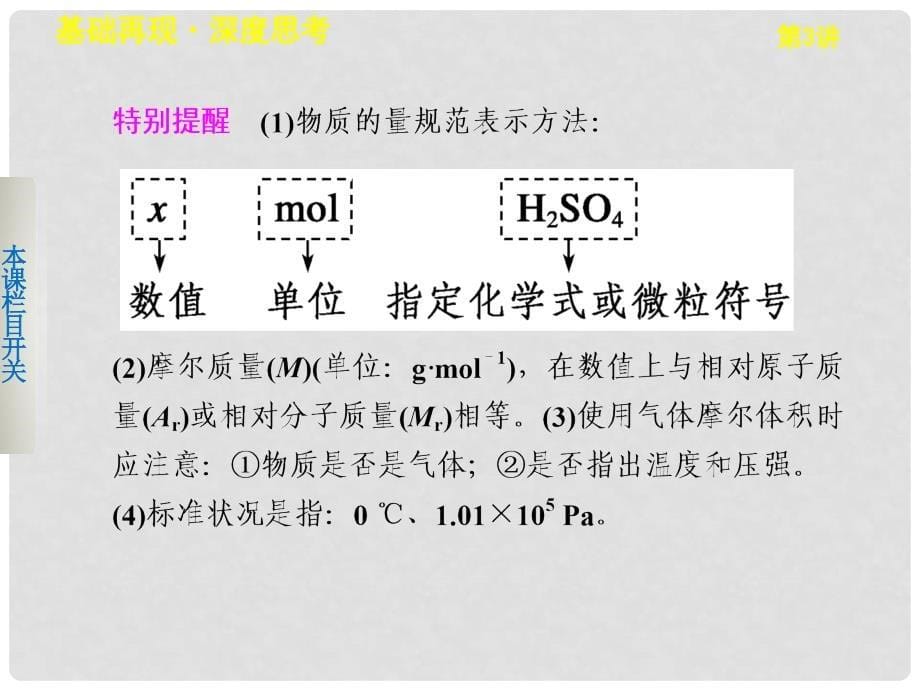 高三化学一轮复习 第一章 第3讲物质的量、气体摩尔体积课件_第5页