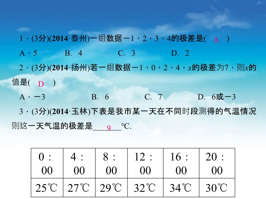 八年级数学上册6.4 数据的离散程度课件 新北师大版_第4页