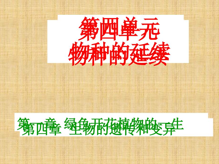 初中八年级生物上册第四单元第四章第二节性状的遗传名师优质课件新版济南版_第1页