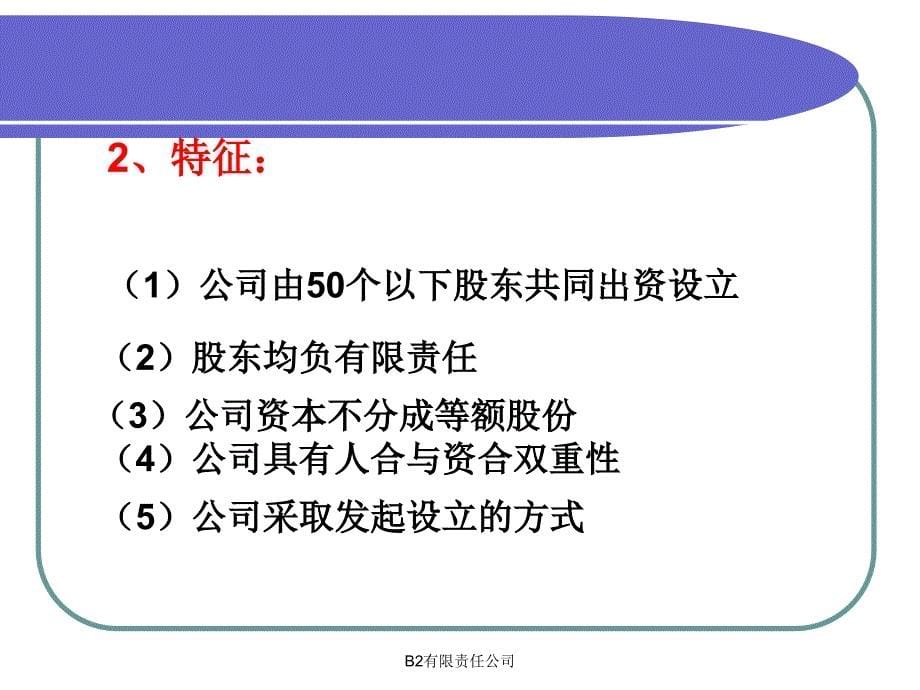 B2有限责任公司课件_第5页