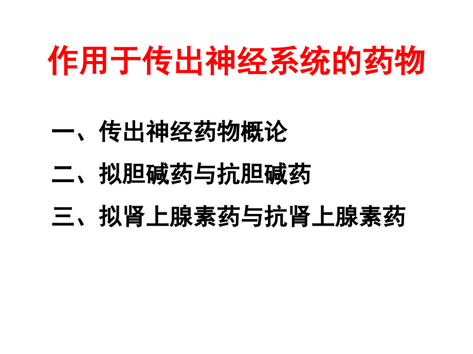 7作用于传出神经系统的药物_第1页