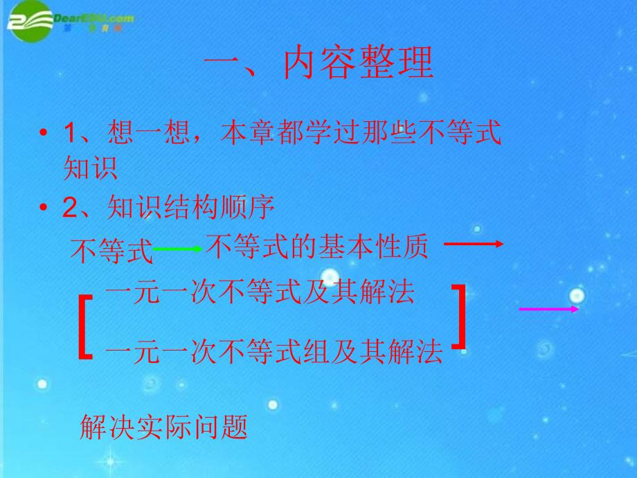 数学第七章一元一次不等式组复习课件沪科版七年级上_第2页