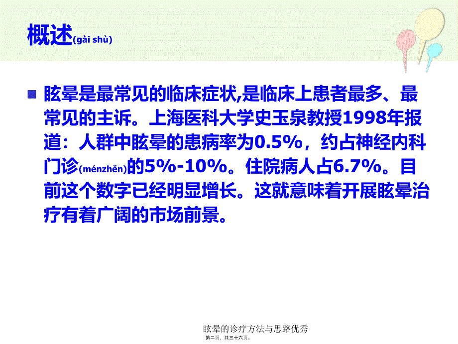 眩晕的诊疗方法与思路优秀课件_第2页