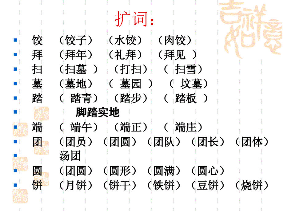 苏教版二年级语文下册第一单元生字组词.ppt_第2页