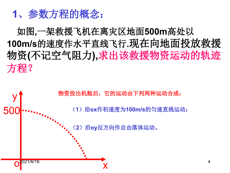 参数方程的定义,互化_第4页