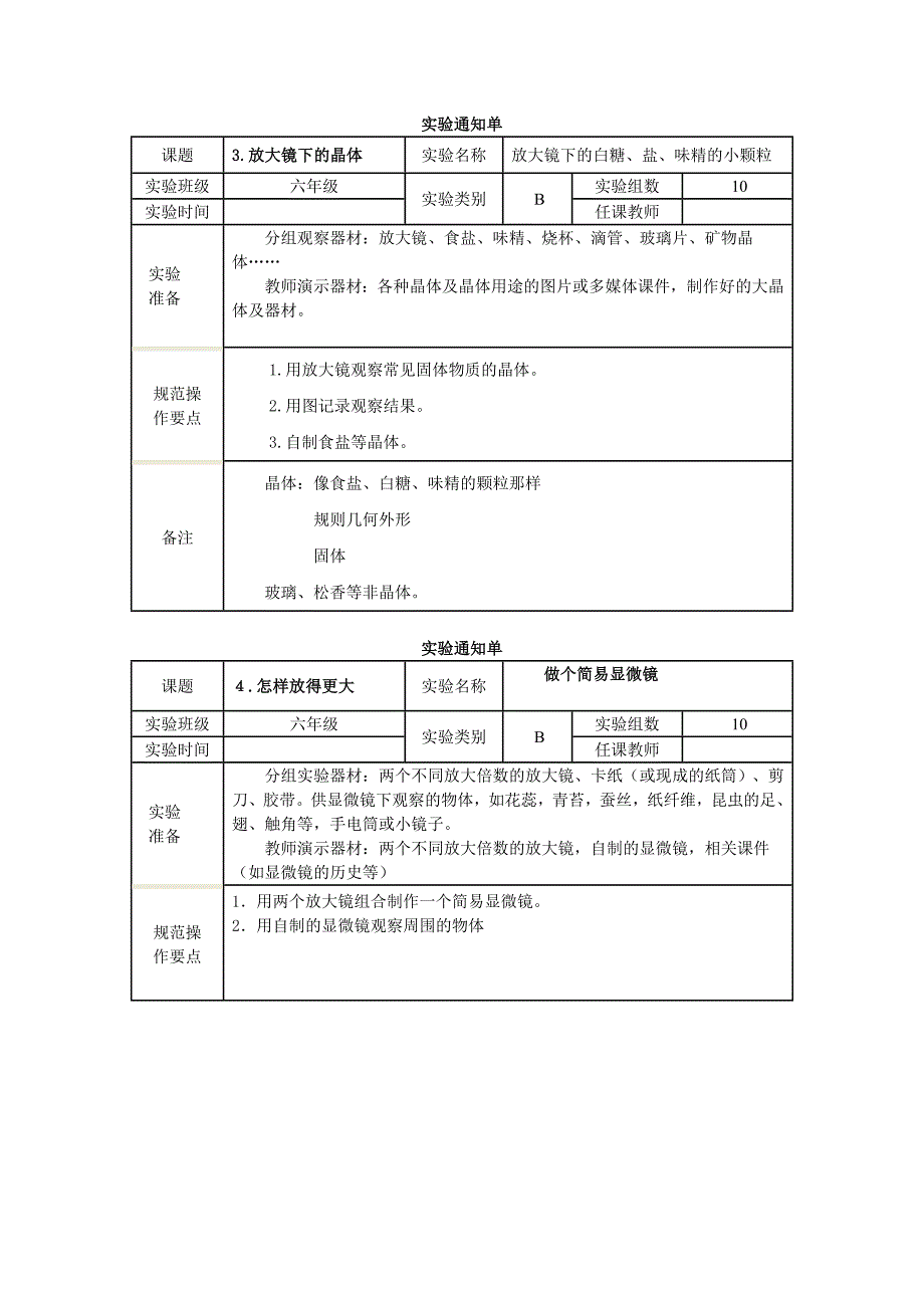 六年级实验通知单_第2页