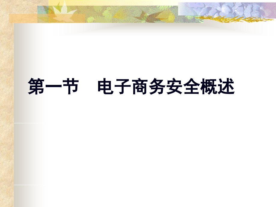 电子商务安全技术理论讲义(72页PPT)_第1页