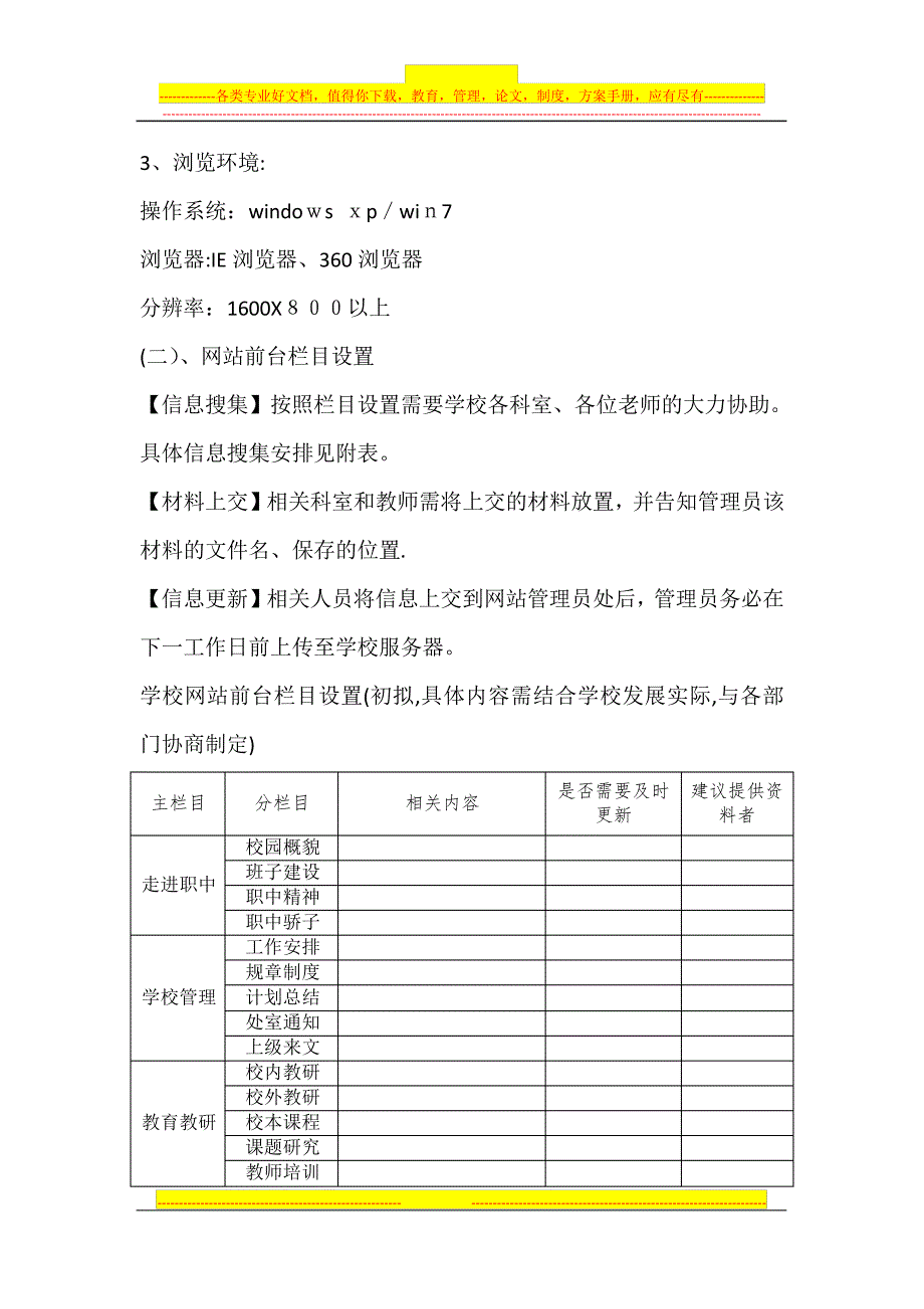 校园网站建设方案及预算_第2页