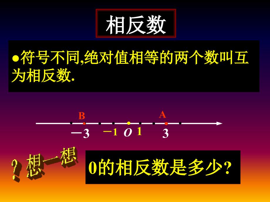 苏科版七年级数学上册2.4《绝对值与相反数》 课件_第3页