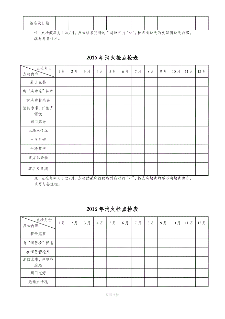 消防设备设施清单及检查表_第4页