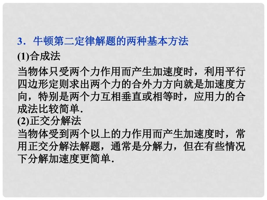 高三物理专题复习攻略 考前第12天 牛顿运动定律及其应用课件 新人教版（安徽专用）_第5页