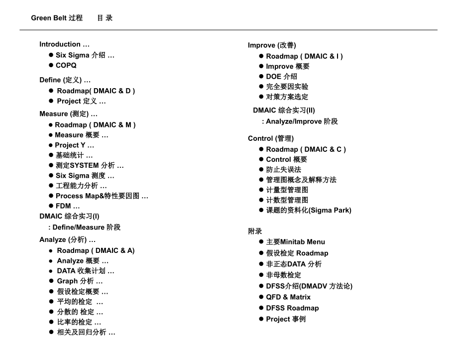 六西格玛绿带培训教材_第1页