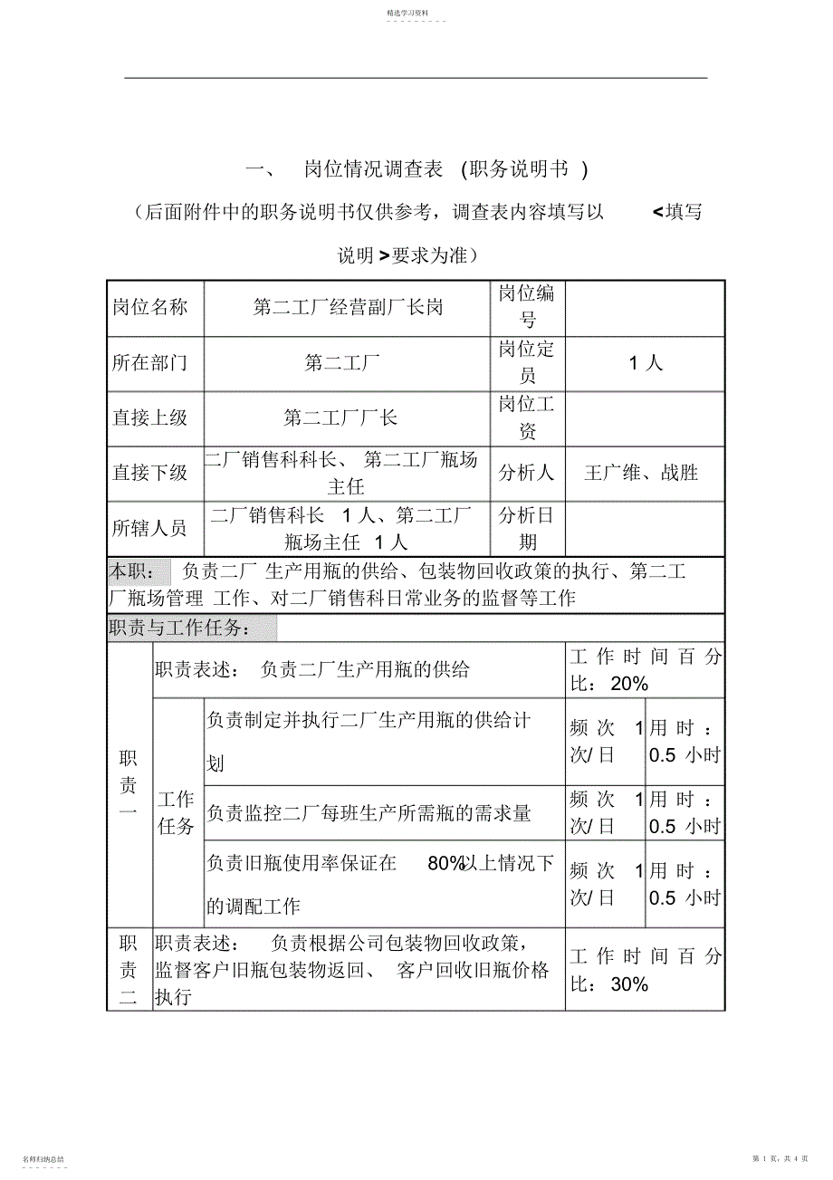 2022年第二工厂经营副厂长岗_第1页