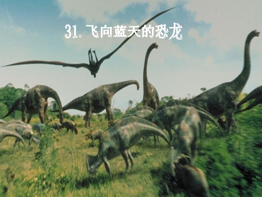四年级上册语文31飞向蓝天的恐龙人教新课标ppt课件_第1页