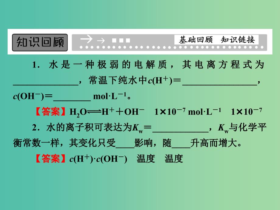 高中化学 专题3 第2单元 第1课时 溶液的酸碱性课件 苏教版选修4.ppt_第2页