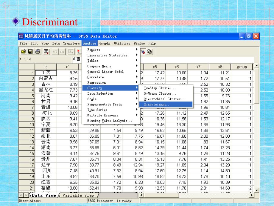 判别分析的SPSS实现数据分析精选ppt课件_第3页