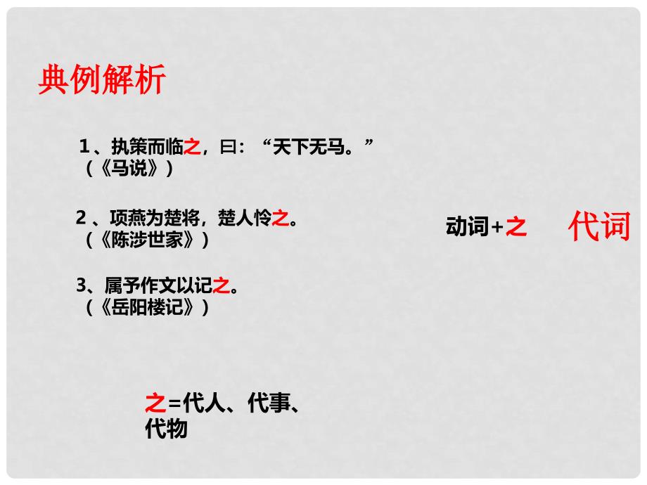 七年级语文上册 阅读考点精讲 文言文 校对文言文阅读 之字用法课件 新人教版_第3页