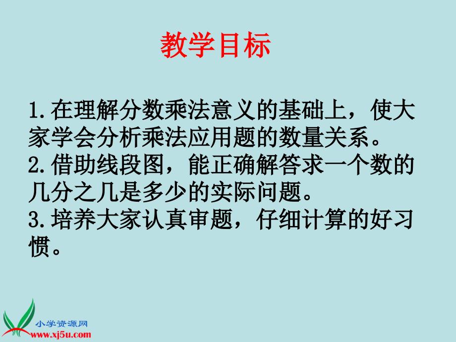 苏教版六年级数学上册课件分数乘法应用题_第2页