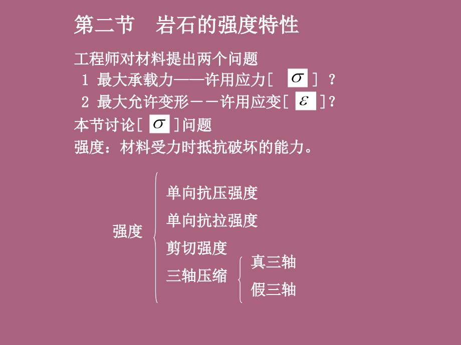 第二章二节岩石的强度特性ppt课件_第1页