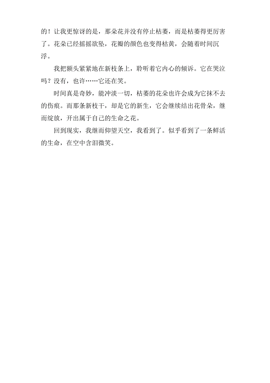 含泪的微笑初中生优秀作文_第2页