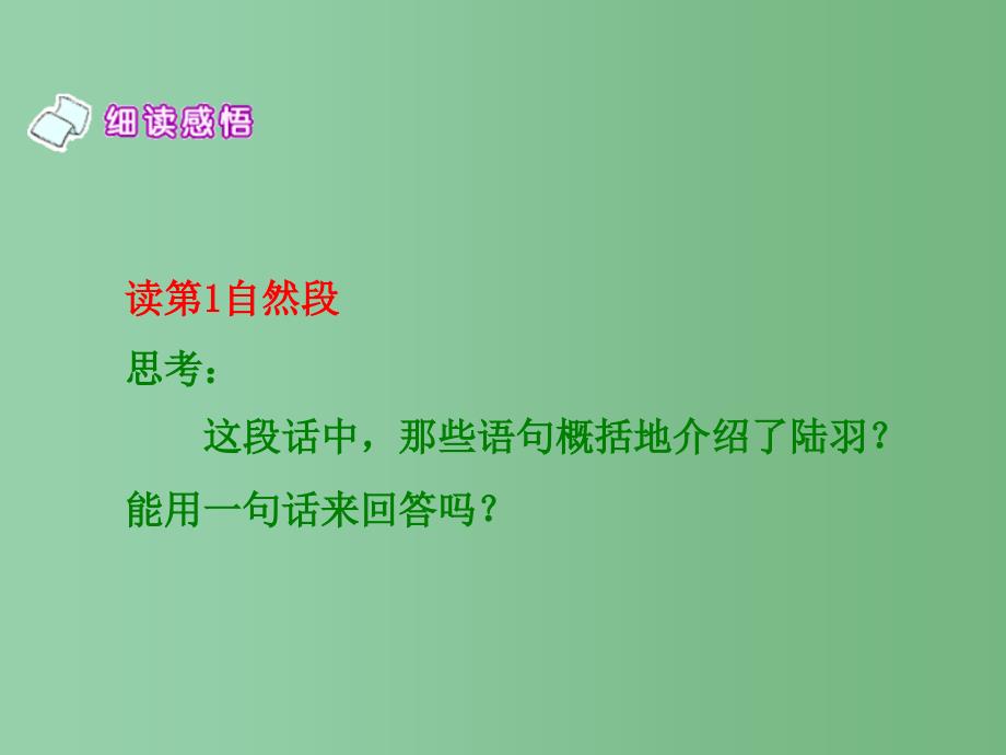 六年级语文下册 第二课时陆羽与《茶经》 1 课件 语文S版_第3页