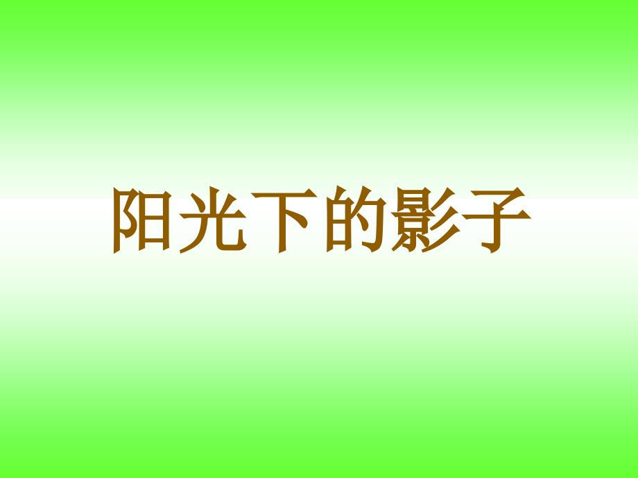 《阳光下的影子》课件_第1页
