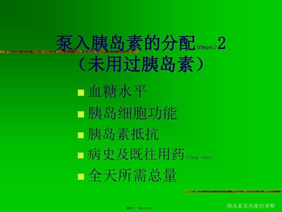 胰岛素泵剂量的调整课件_第5页