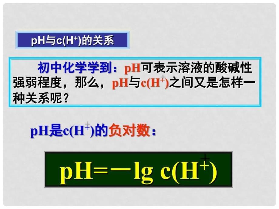 江苏省邳州市第二中学高中化学《3.2.1 溶液的酸碱性》课件 新人教版选修5_第5页