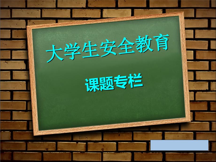 大学生安全教育ppt_第1页