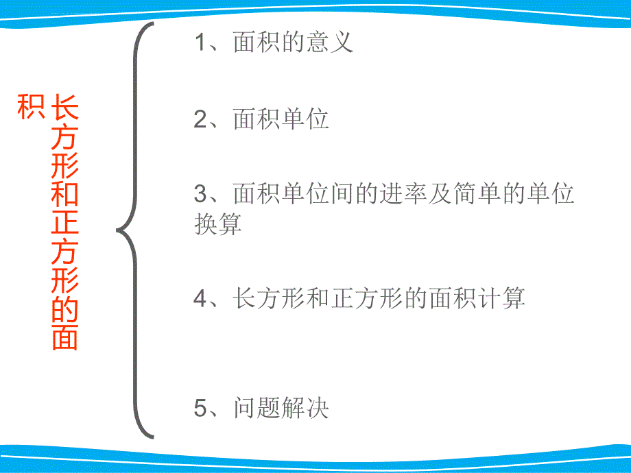 三年级下册长方形和正方形的面积整理与复习ppt课件_第2页