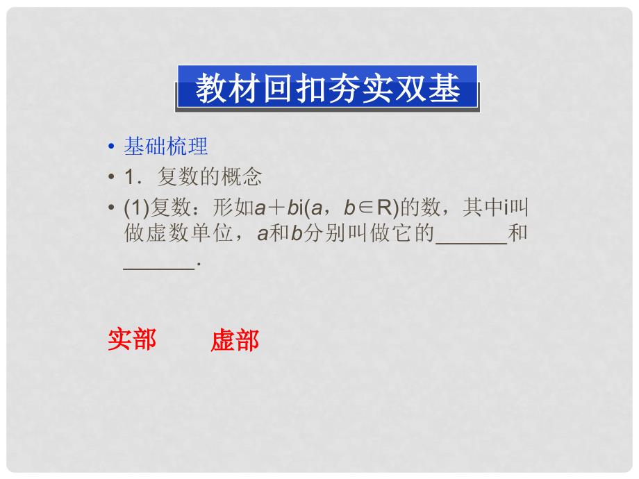 高考数学总复习 （教材回扣夯实双基+考点突破+瞭望高考）第四章第4课时 数系的扩充与复数的引入课件_第2页