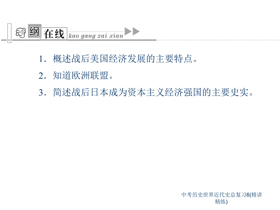 中考历史世界近代史总复习6(精讲精练)课件_第3页