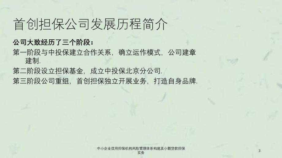 中小企业信用担保机构风险管理体系构建及小额贷款担保实务ppt课件_第3页