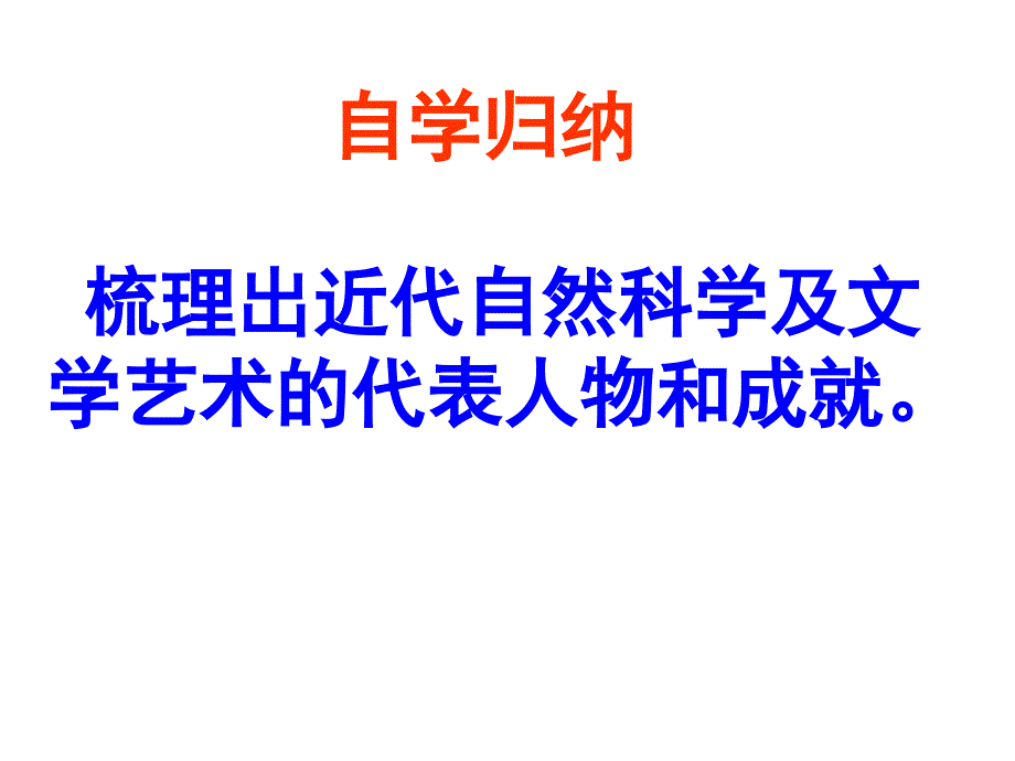 北师大新版九年级历史上近代自然科学与文学艺术ppt课件_第2页