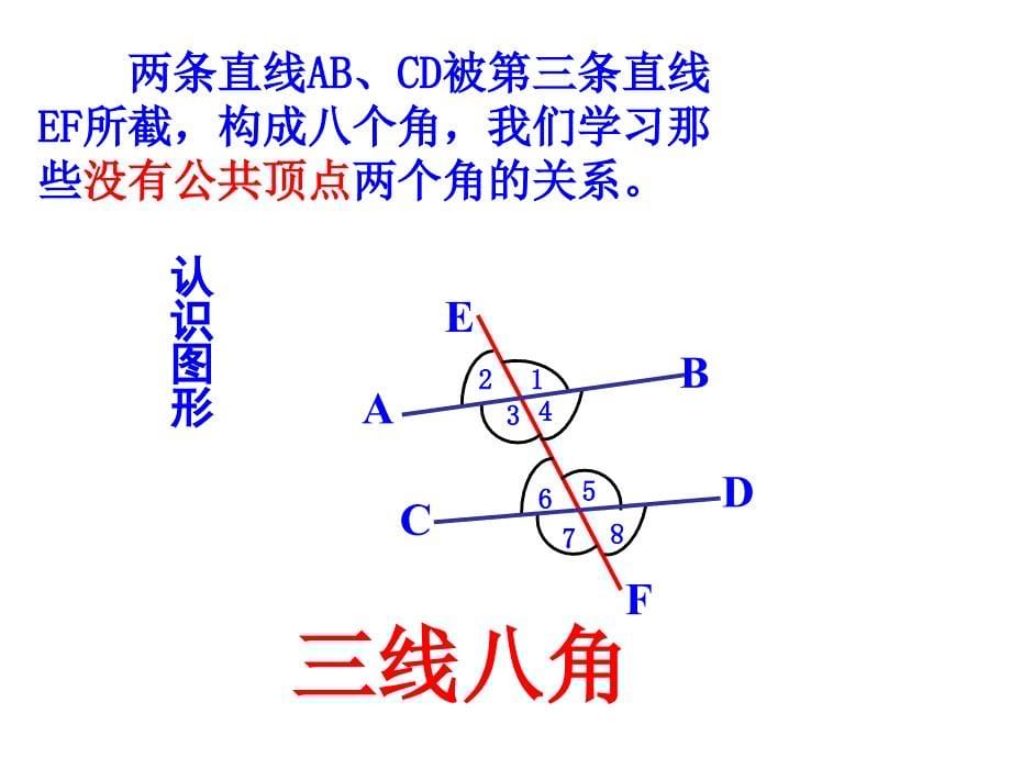 513同位角内错角同旁内角_第5页