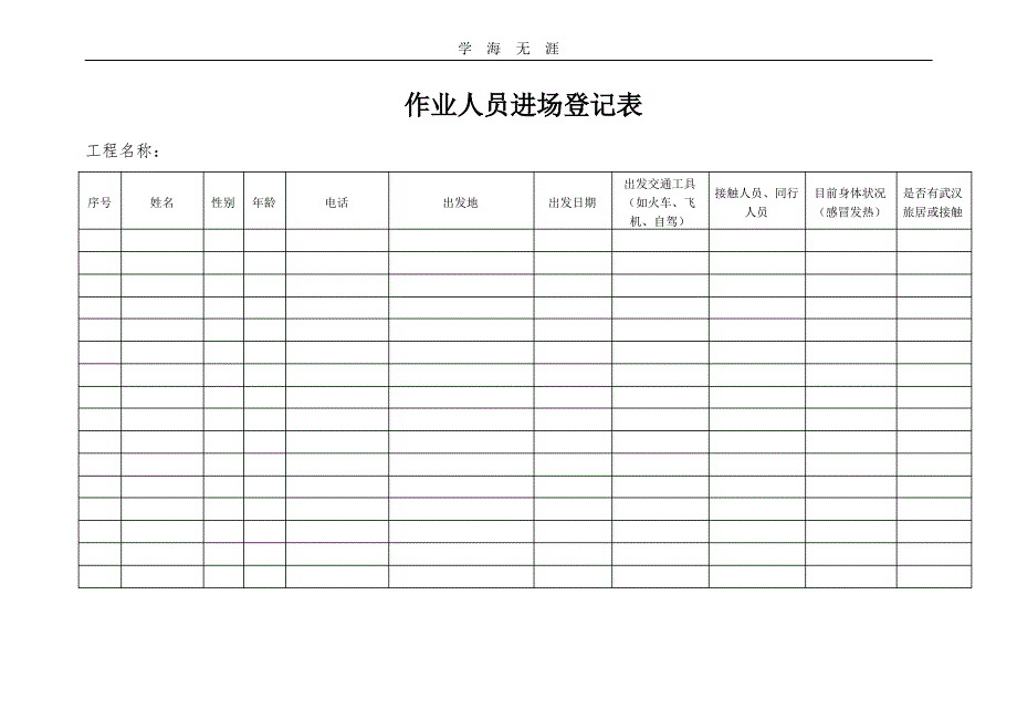 2020年各类疫情防控表格.pdf_第3页