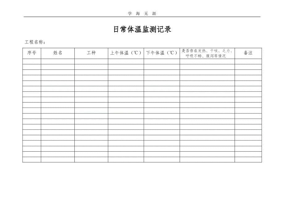 2020年各类疫情防控表格.pdf_第5页