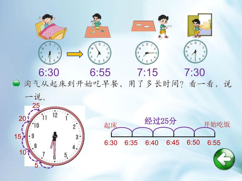 【北师大版】数学二年级下册：第7单元淘气的作息时间ppt教学课件_第4页