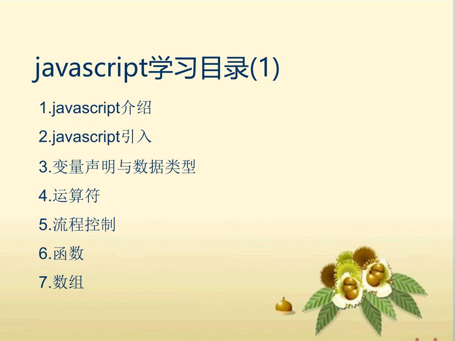 javascript学习介绍课件_第1页