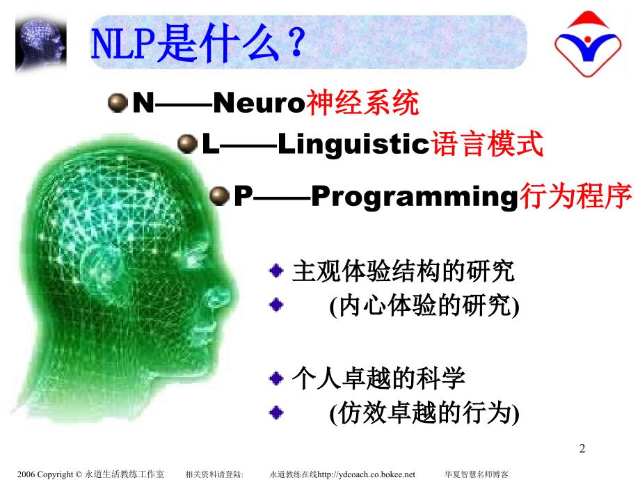 NLP高效能沟通(完整稿)通用课件_第2页