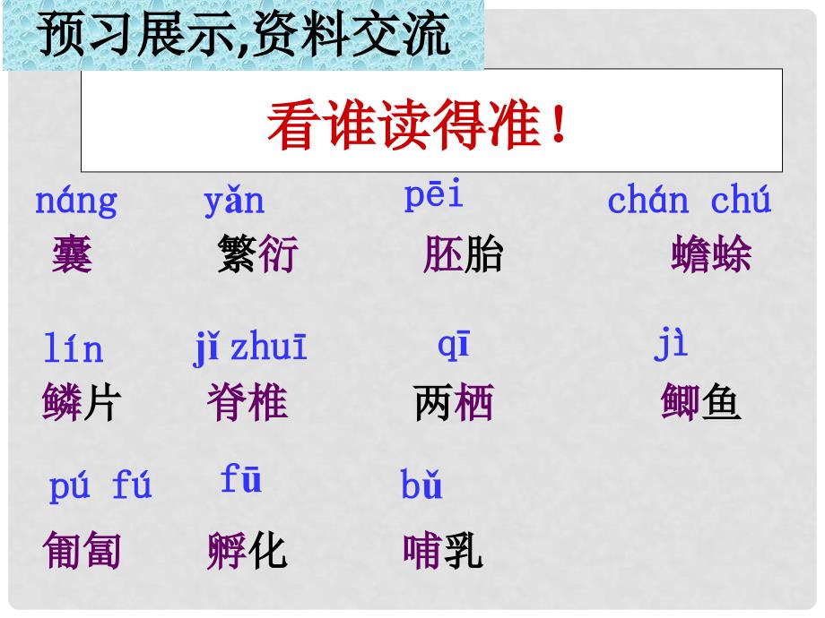 重庆市涪陵区中峰初级中学八年级语文 奇妙的克隆精品课件 人教新课标_第4页