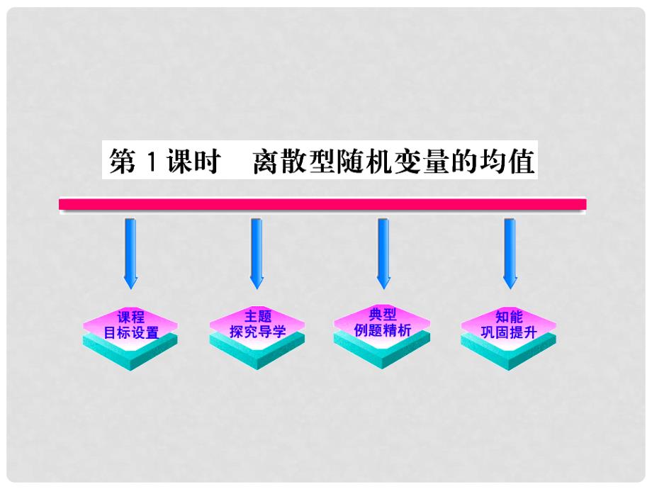 高中数学 离散型随机变量的均值参考课件 北师大版选修23_第1页