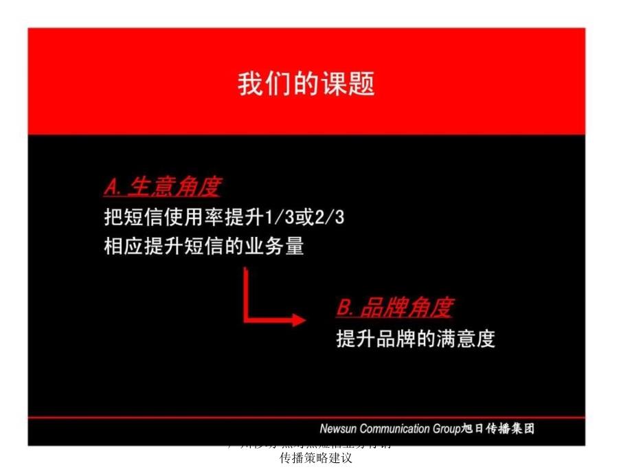 广州移动点对点短信业务行销传播策略建议课件_第4页