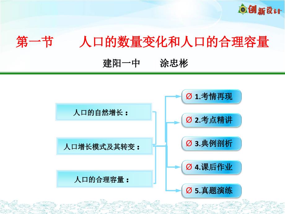 人教版高中地理必修二第一章第1节《人口的数量变化》优质课件 4_第1页