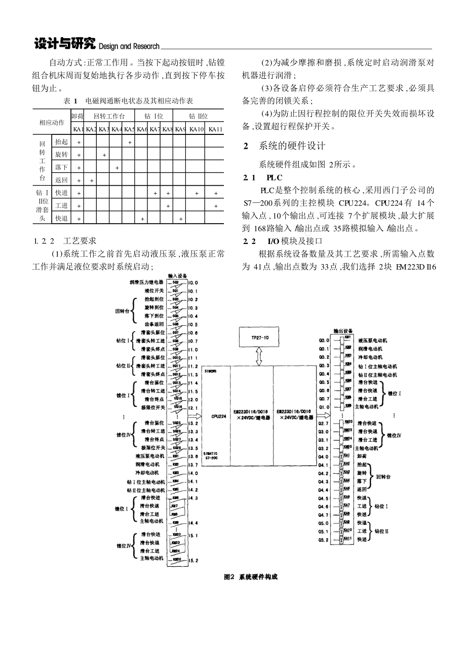 多工位钻镗组合机床自动控制系统设计_第2页