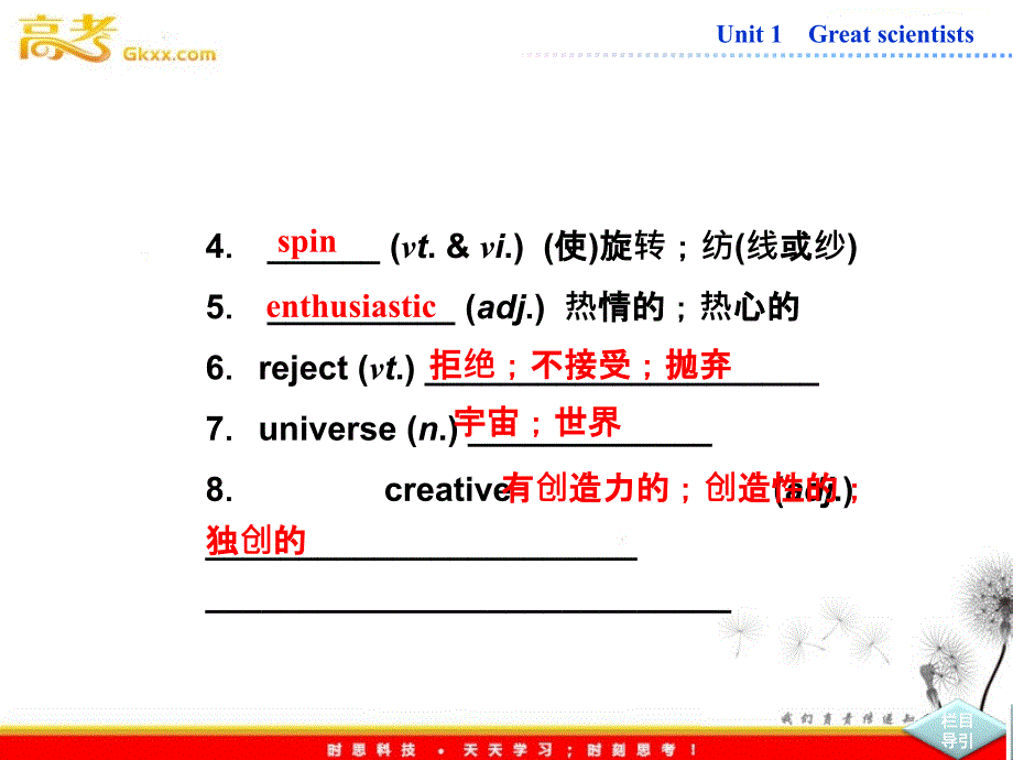 高中英语人教版必修5课件【福建专用】Unit 1《Great Scientists》SectionⅢ_第3页