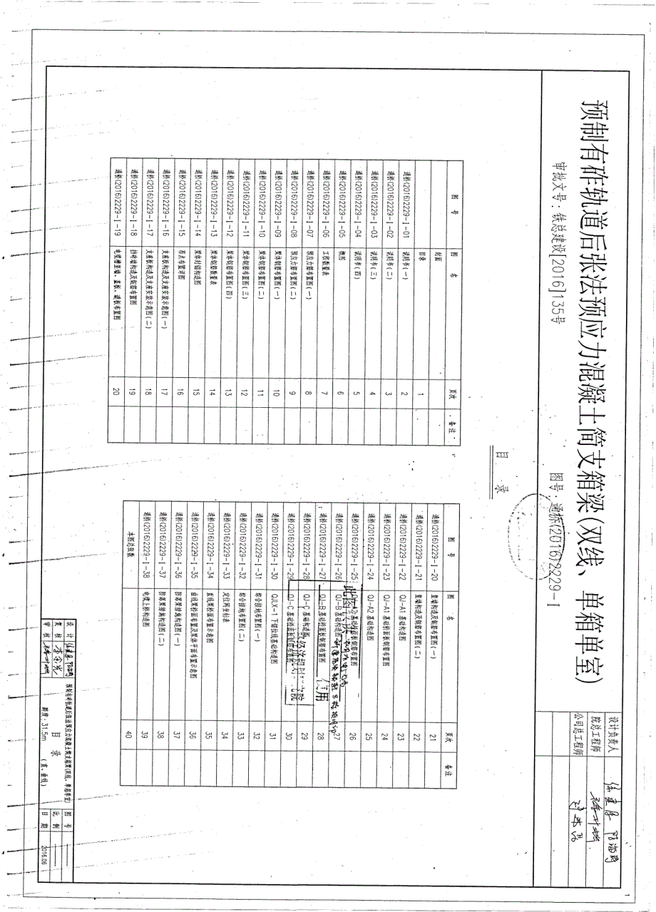 通桥（2016）2229-Ⅰ（31.5m）有砟轨道预制后张法预应力混凝土简支整孔箱梁（双线、单箱单_第2页