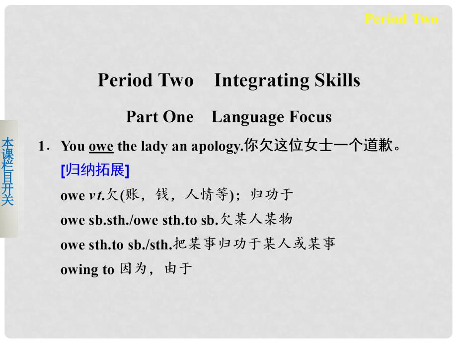 高中英语 Unit 2 Period Two Integrating Skills课件 新人教版选修8_第1页